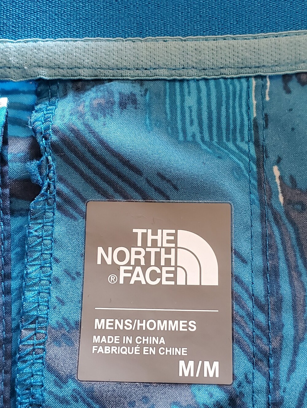 The North Face Rapido Running Jacket Blue Abstract Windbreaker Medium Gorpcore - Picture 2 of 12